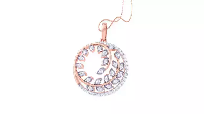 Diamond Pendant 3dm stl obj gltf glb 3mf renders details