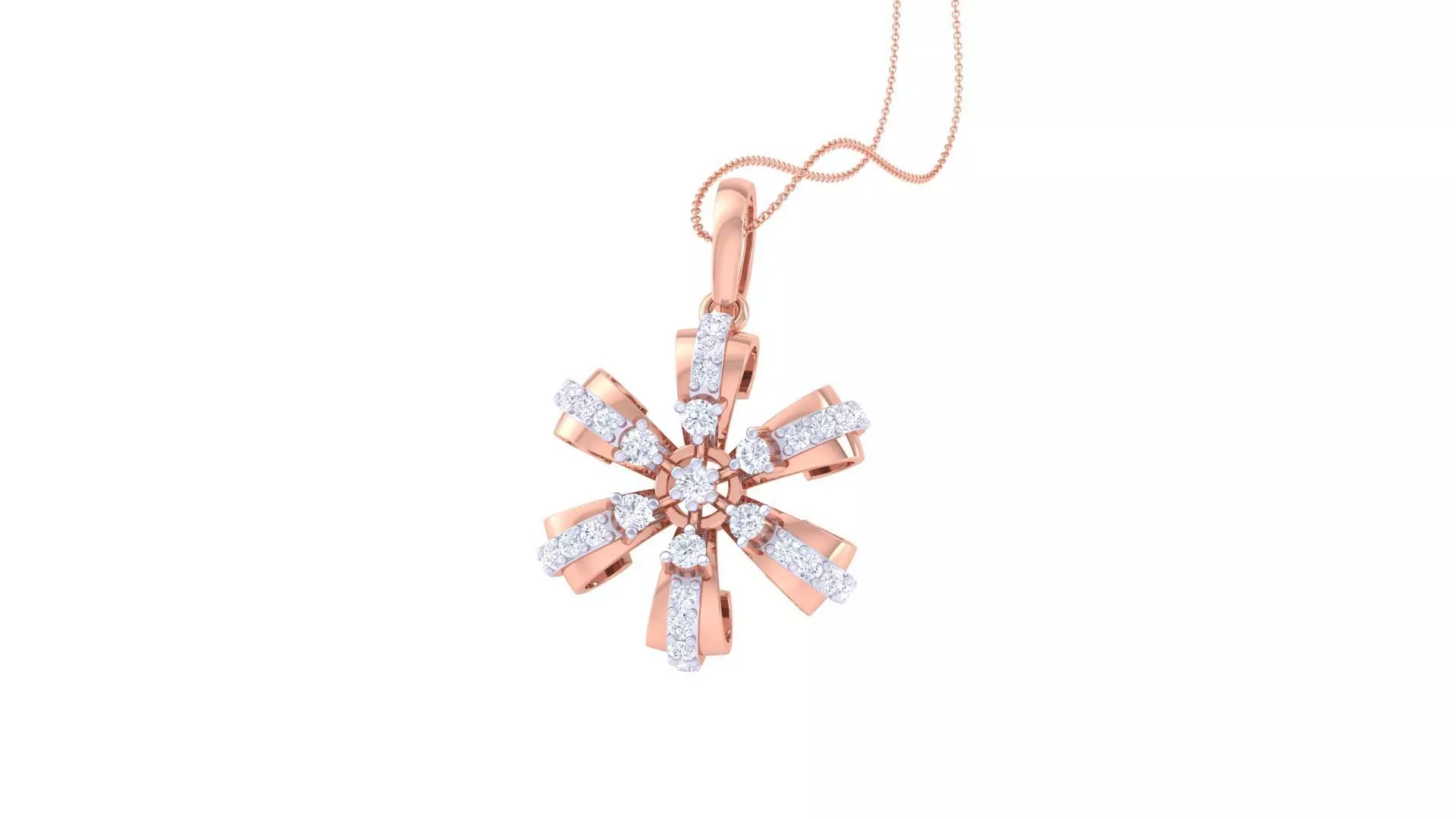 Diamond Pendant 3dm stl obj gltf glb 3mf renders details 3D print model_0