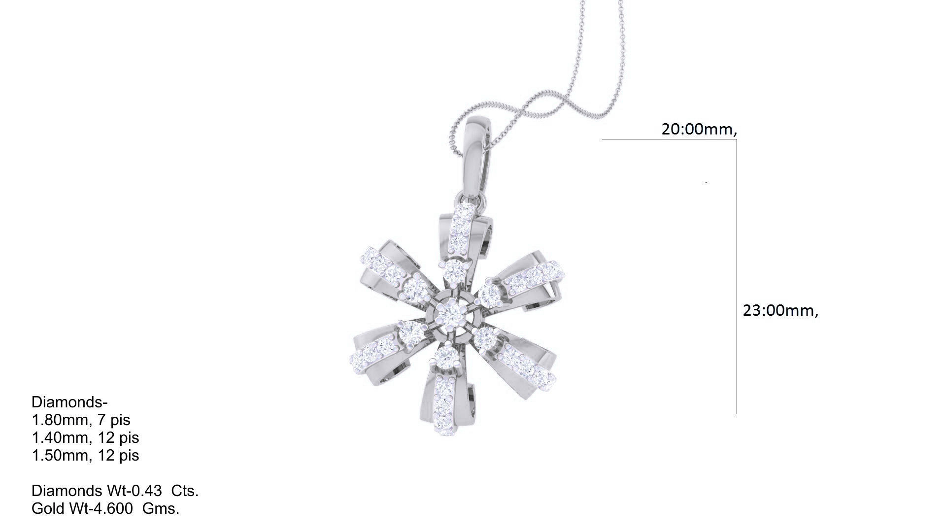 Diamond Pendant 3dm stl obj gltf glb 3mf renders details 3D print model_5