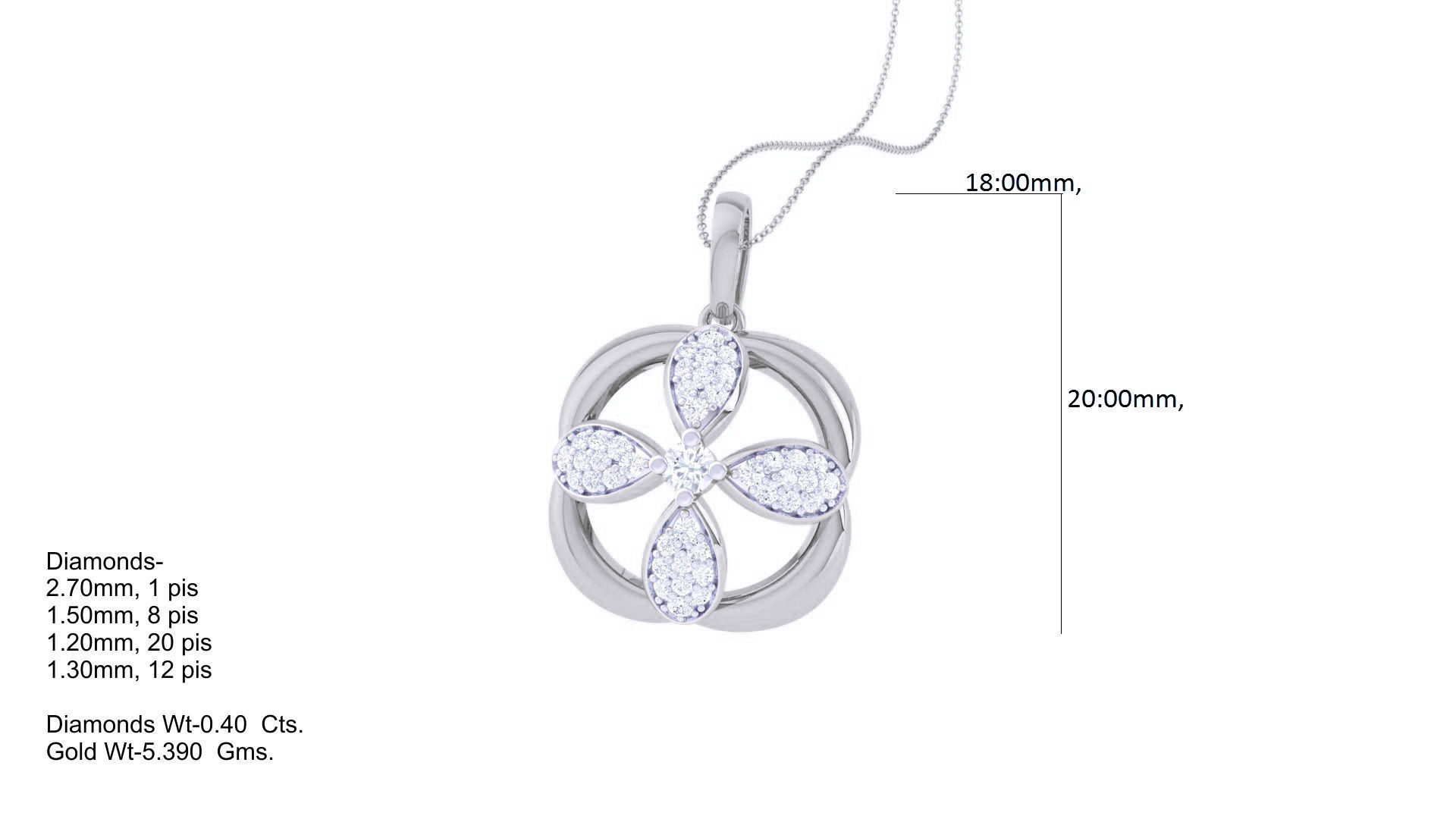 Diamond Pendant 3dm stl obj gltf glb 3mf renders details 3D print model_6