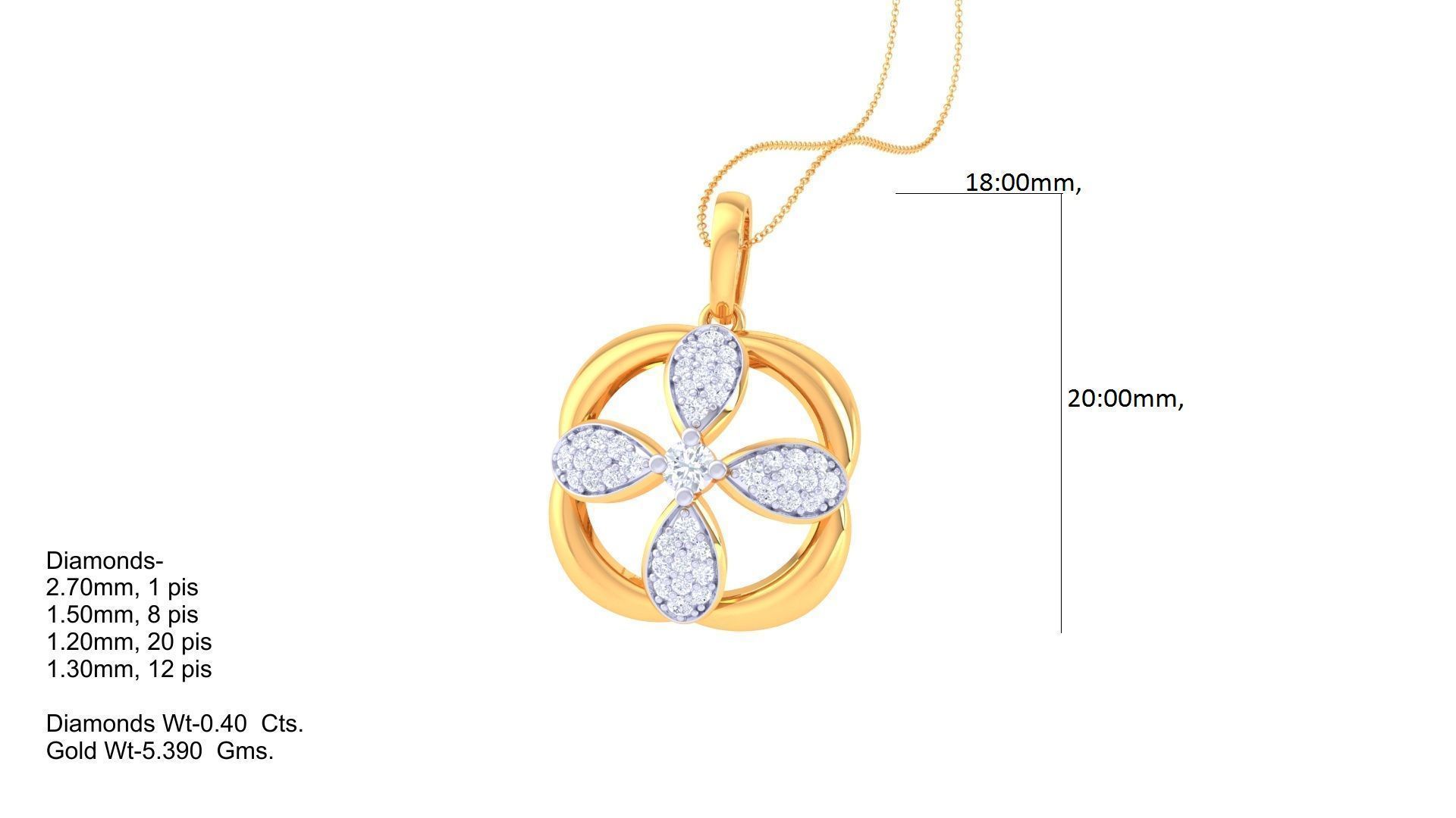 Diamond Pendant 3dm stl obj gltf glb 3mf renders details 3D print model_4