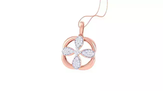 Diamond Pendant 3dm stl obj gltf glb 3mf renders details