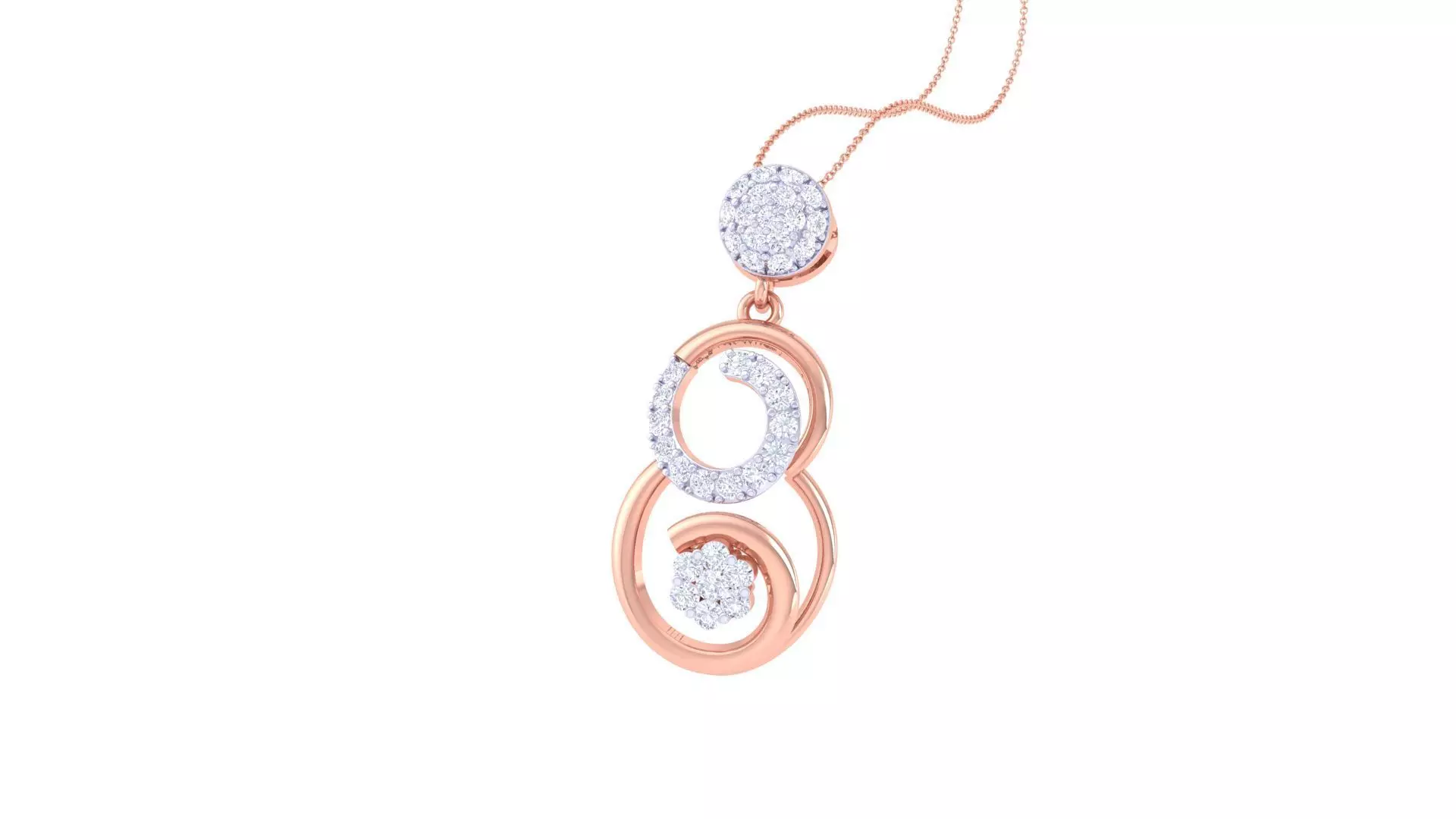 Diamond Pendant 3dm stl obj gltf glb 3mf renders details 3D print model