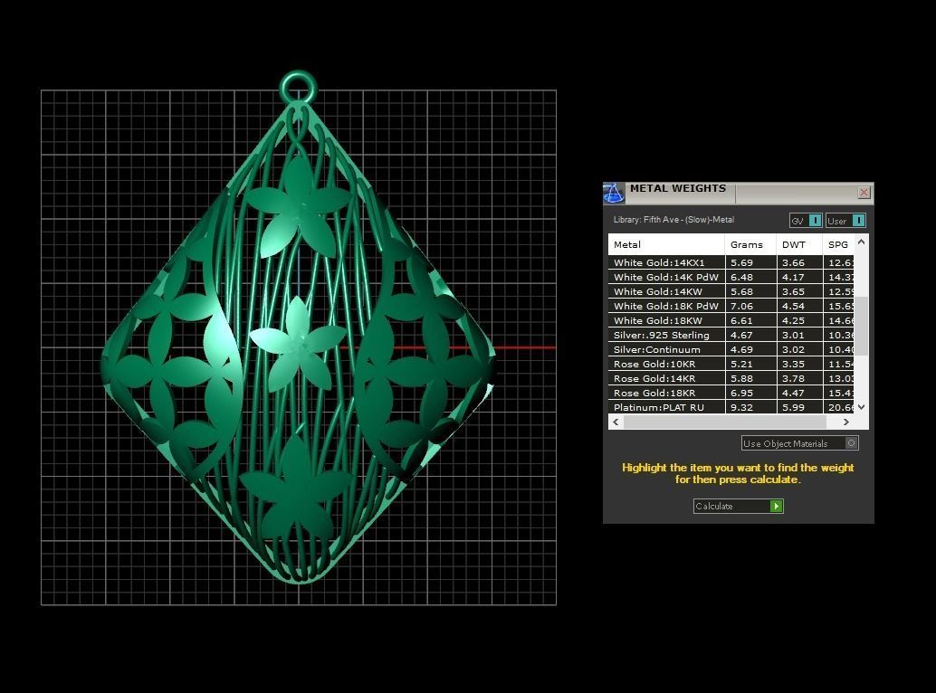 Pendant 402 3D print model_7