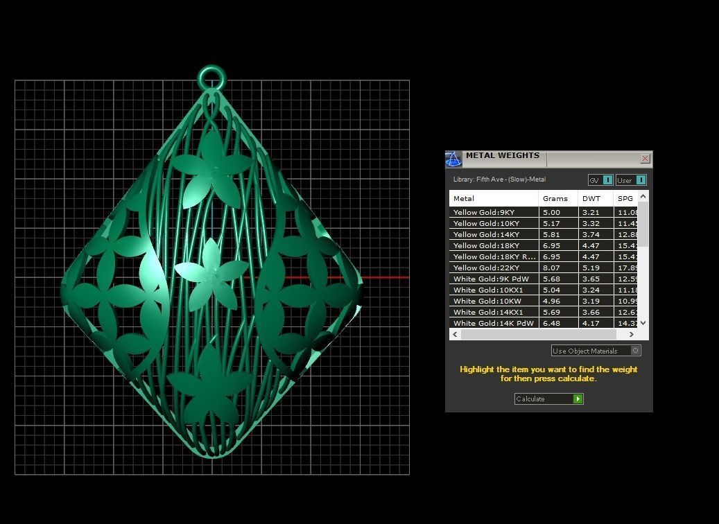 Pendant 402 3D print model_6