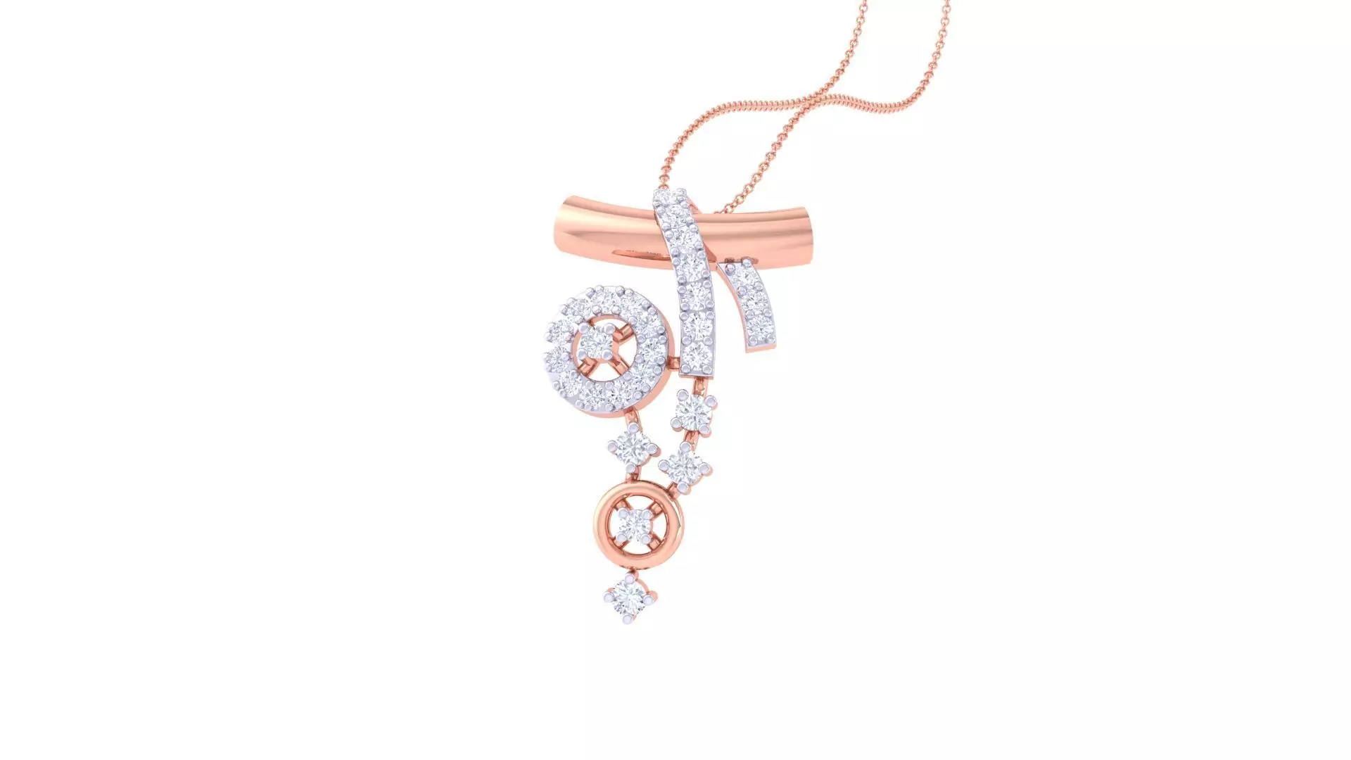 Diamond Pendant 3dm stl obj gltf glb 3mf renders details 3D print model_0