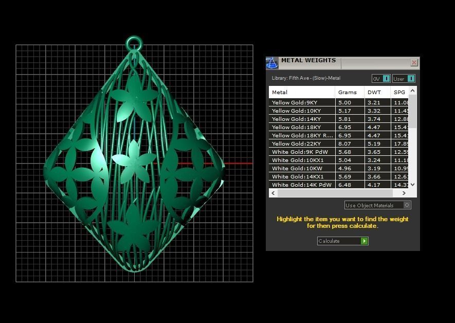 Pendant 401 3D print model_6