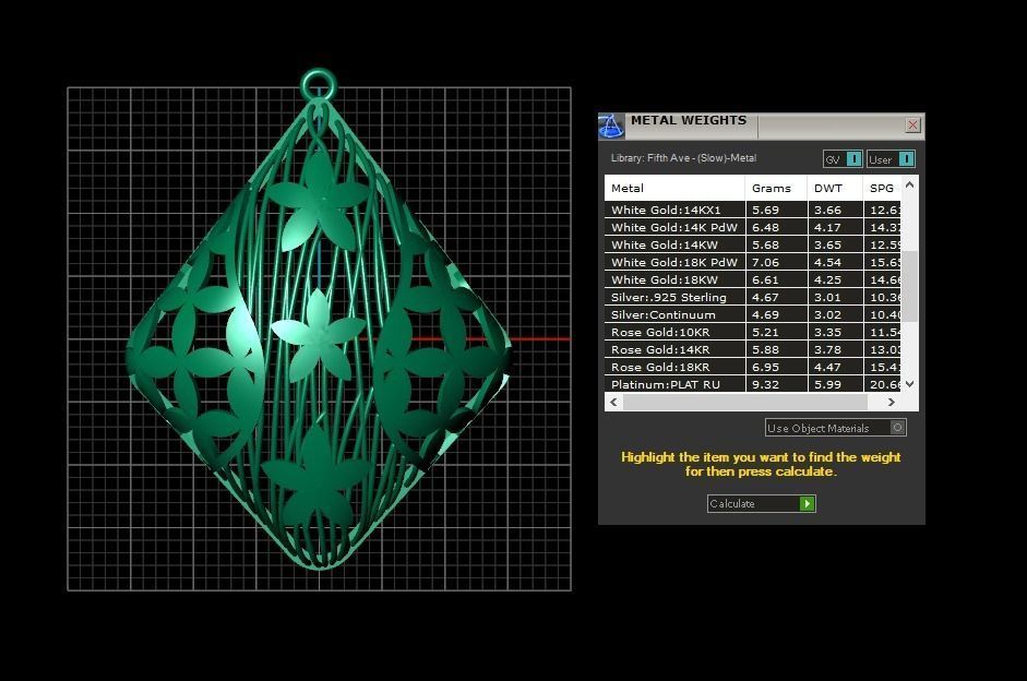 Pendant 401 3D print model_8