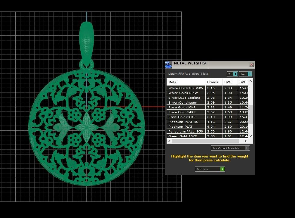 Pendant 396 3D print model_8