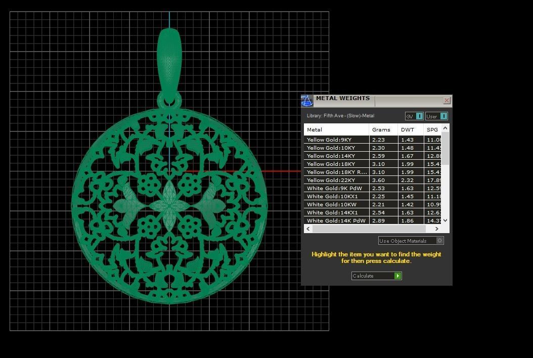 Pendant 396 3D print model_6