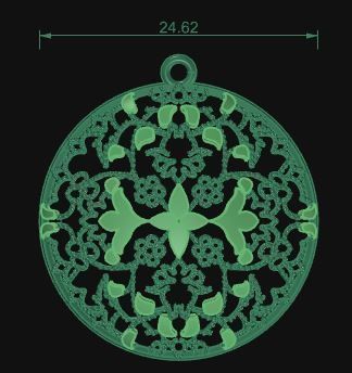 Pendant 396 3D print model_7