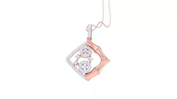 Diamond Pendant 3dm stl obj gltf glb 3mf renders details