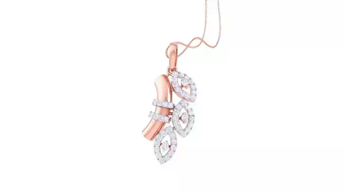 Diamond Pendant 3dm stl obj gltf glb 3mf renders details