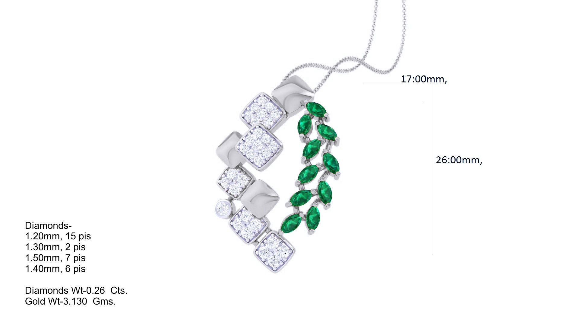 Diamond Pendant 3dm stl obj gltf glb 3mf renders details 3D print model_5