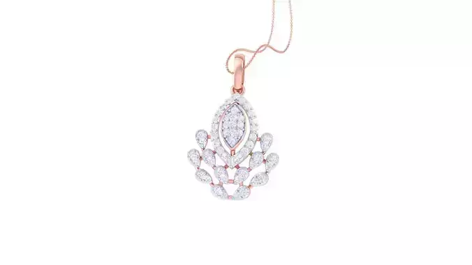 Diamond Pendant 3dm stl obj gltf glb 3mf renders details