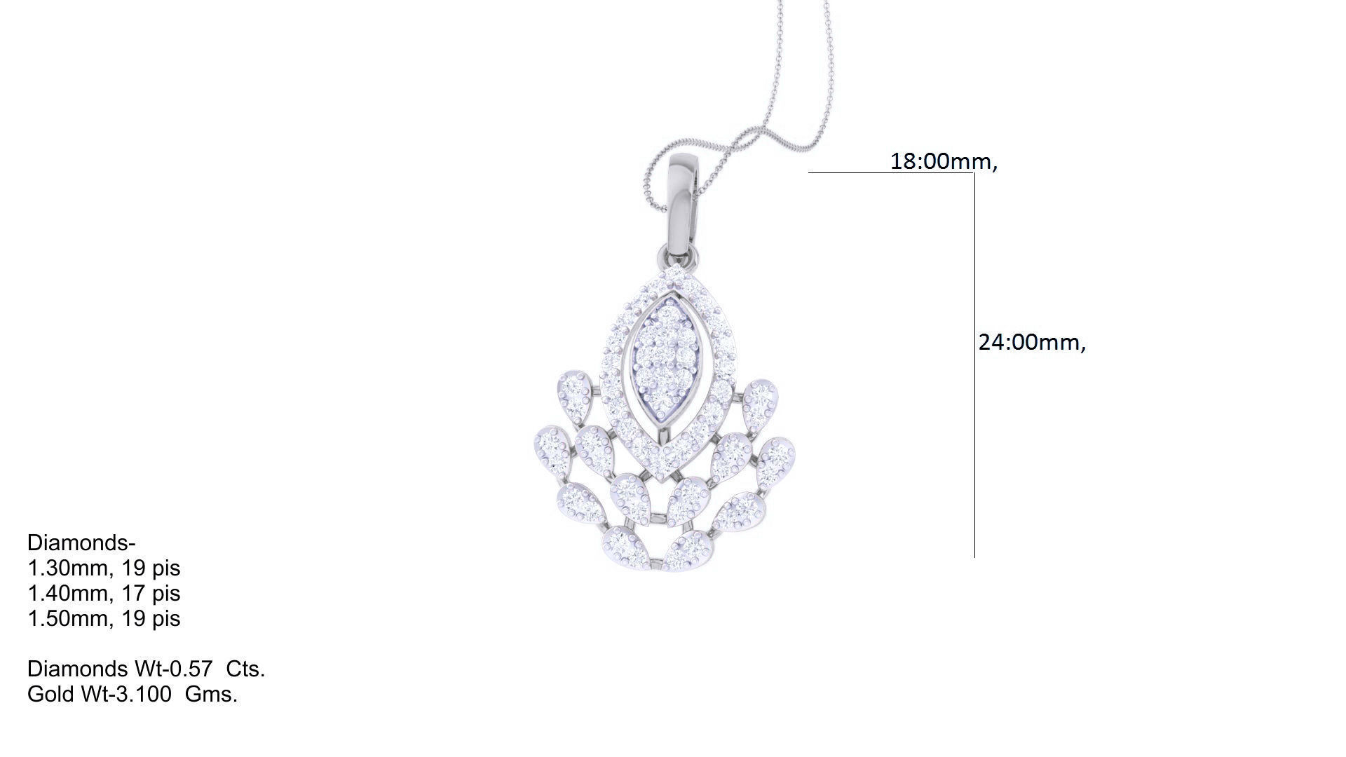 Diamond Pendant 3dm stl obj gltf glb 3mf renders details 3D print model_5