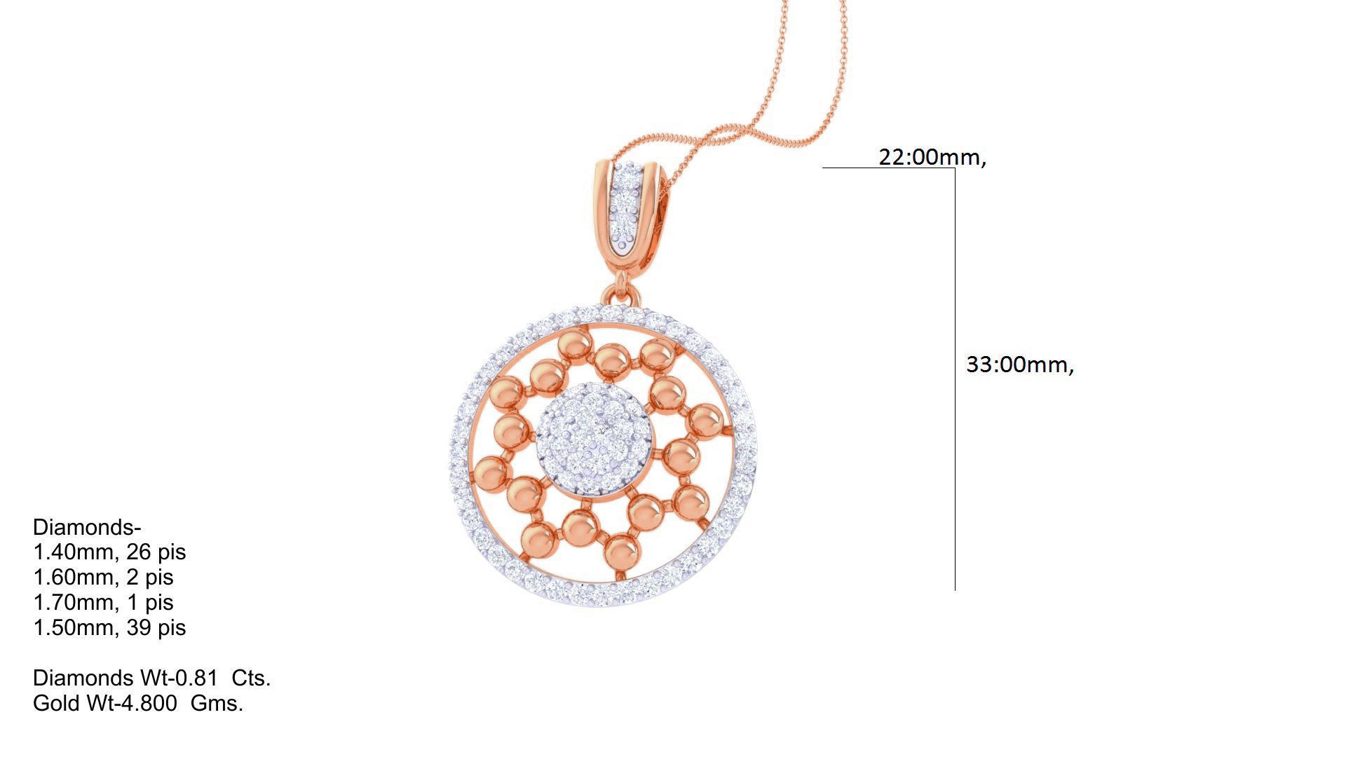 Diamond Pendant 3dm stl obj gltf glb 3mf renders details 3D print model_6