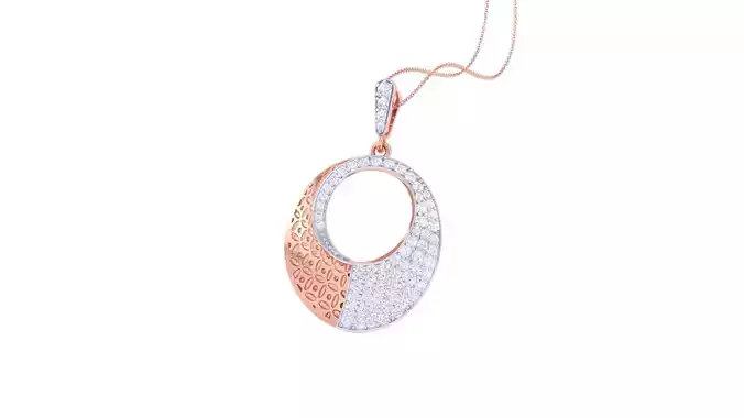 Diamond Pendant 3dm stl obj gltf glb 3mf renders details