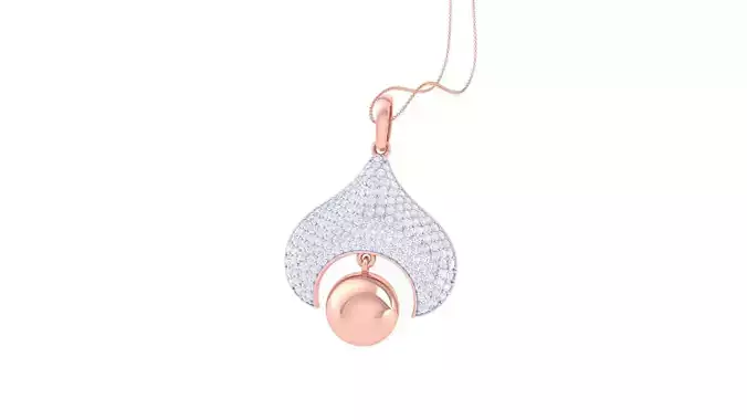Diamond Pendant 3dm stl obj gltf glb 3mf renders details