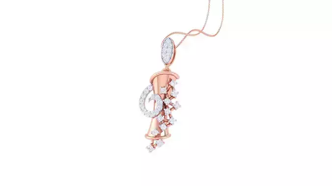 Diamond Pendant 3dm stl obj gltf glb 3mf renders details