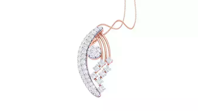 Diamond Pendant 3dm stl obj gltf glb 3mf renders details