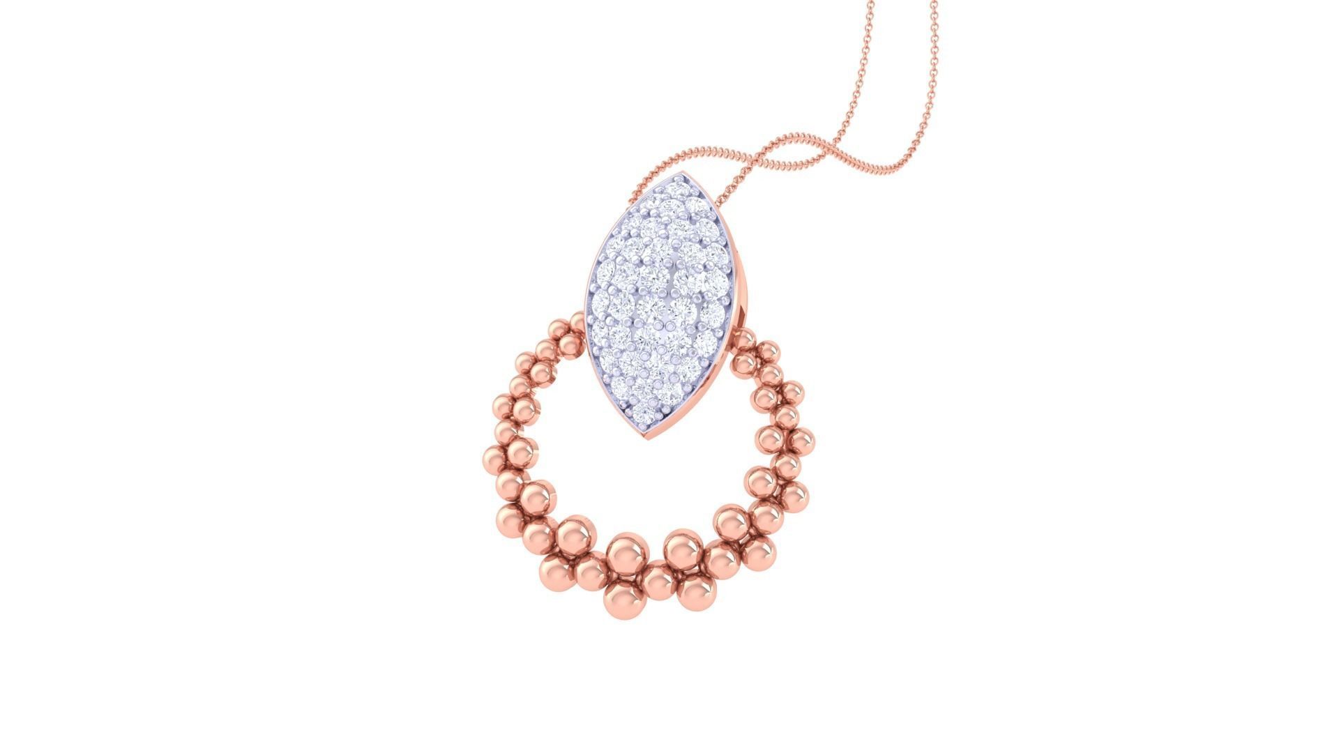 Diamond Pendant 3dm stl obj gltf glb 3mf renders details 3D print model_3