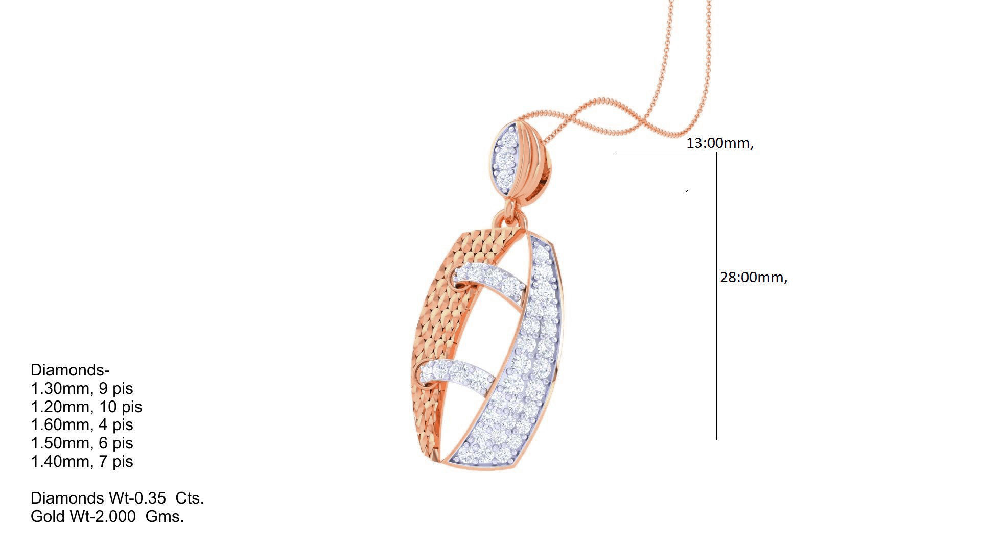 Diamond Pendant 3dm stl obj gltf glb 3mf renders details 3D print model_6