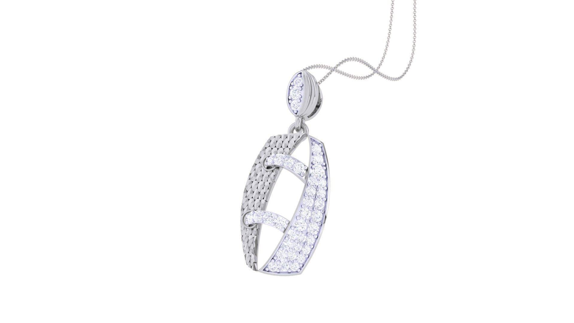 Diamond Pendant 3dm stl obj gltf glb 3mf renders details 3D print model_7