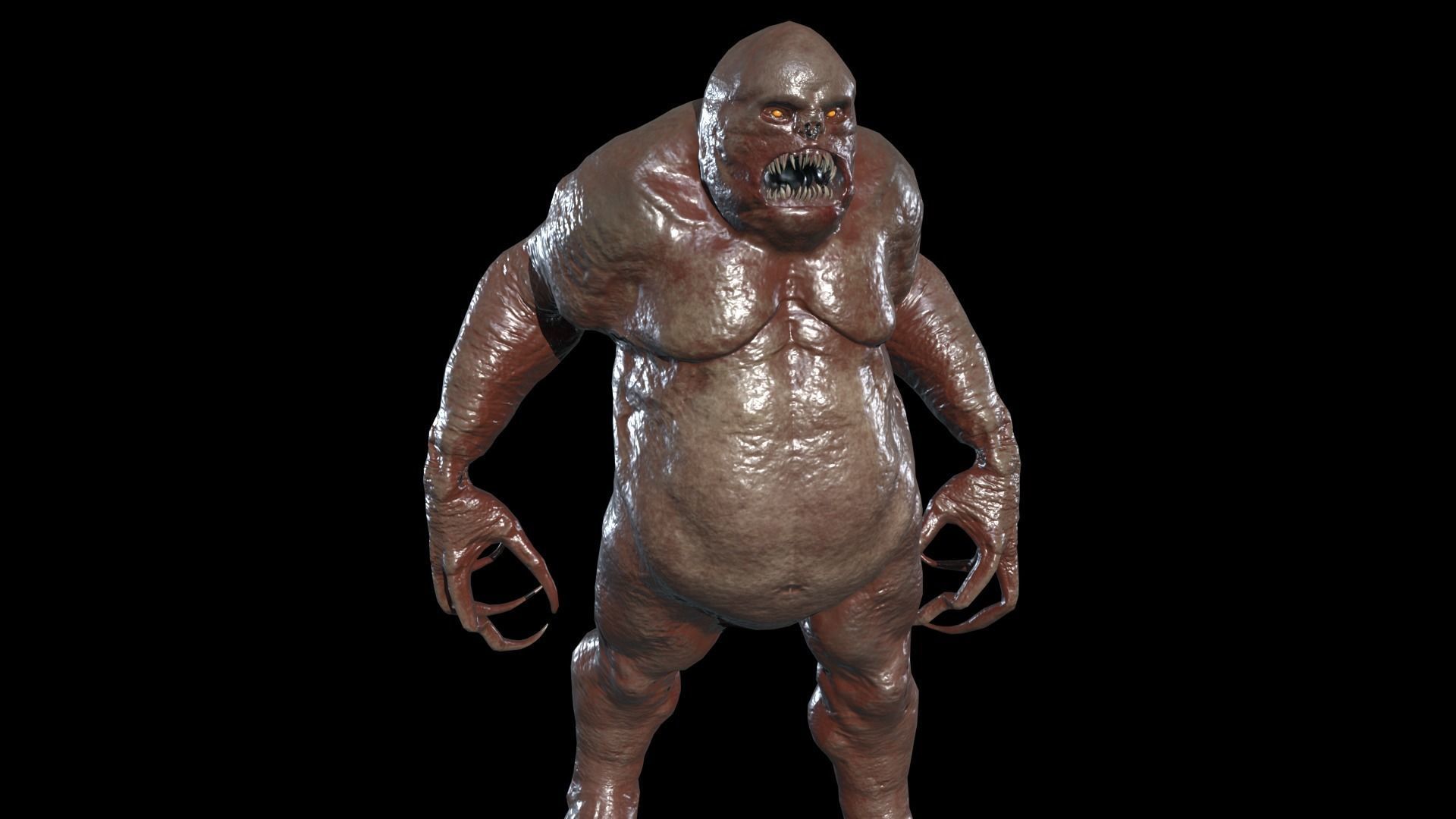 FatDemon5 Low-poly 3D model_2