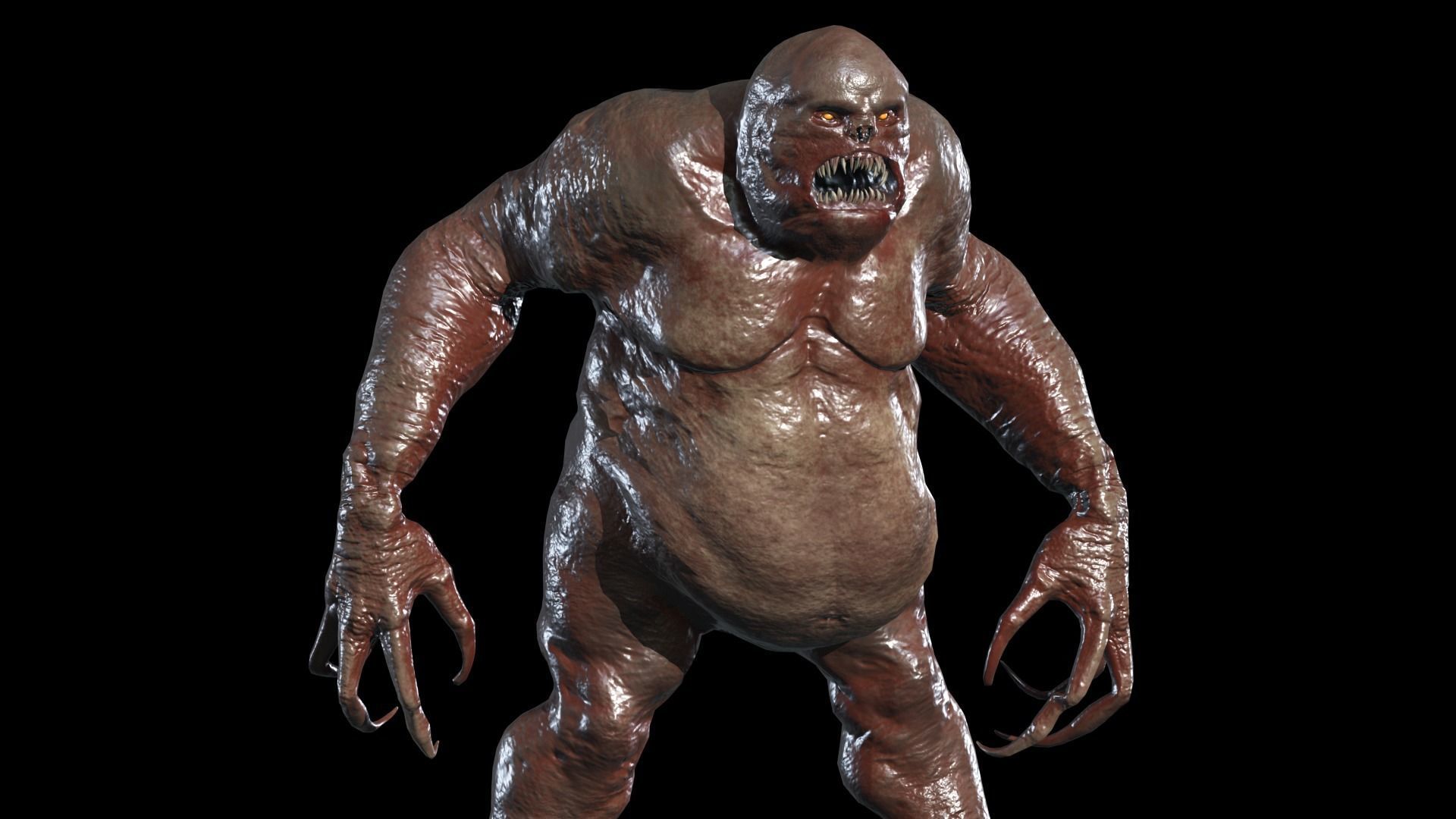 FatDemon5 Low-poly 3D model_10