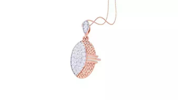 Diamond Pendant 3dm stl obj gltf glb 3mf renders details