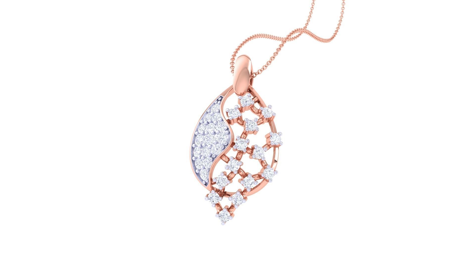 Diamond Pendant 3dm stl obj gltf glb 3mf renders details 3D print model_3