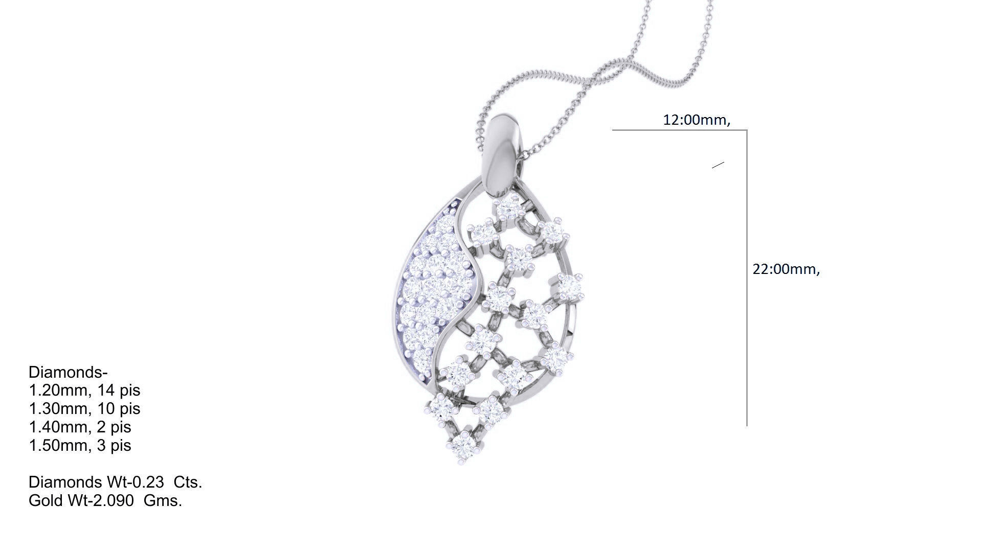 Diamond Pendant 3dm stl obj gltf glb 3mf renders details 3D print model_4
