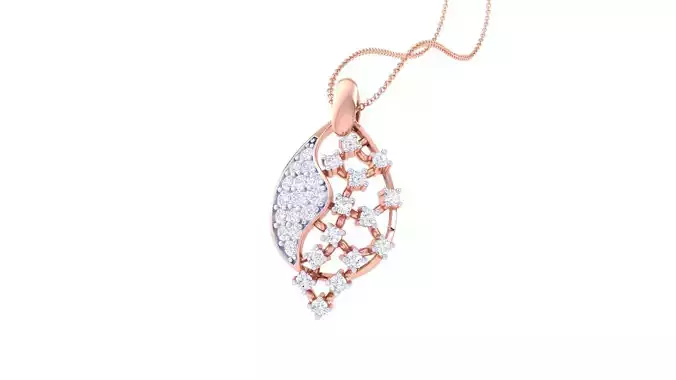 Diamond Pendant 3dm stl obj gltf glb 3mf renders details