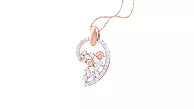 Diamond Pendant 3dm stl obj gltf glb 3mf renders details