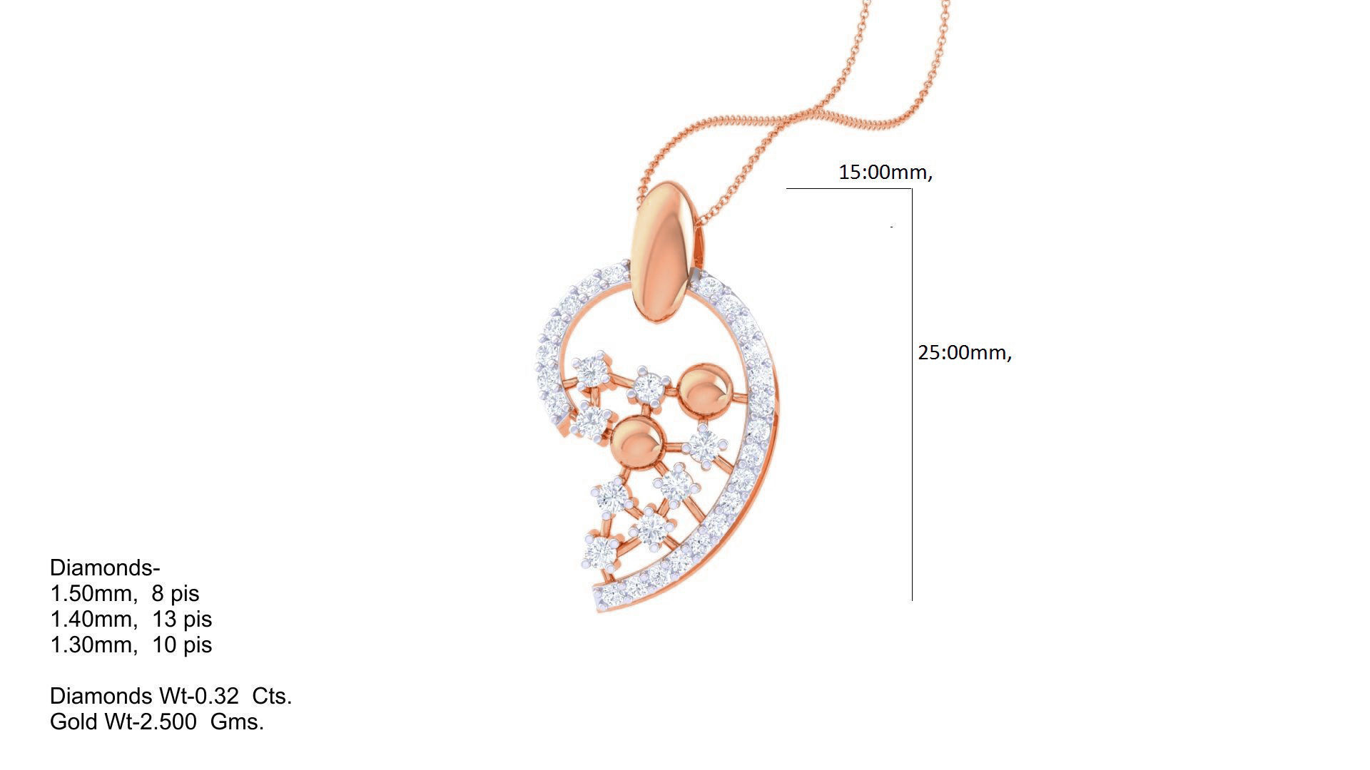 Diamond Pendant 3dm stl obj gltf glb 3mf renders details 3D print model_4