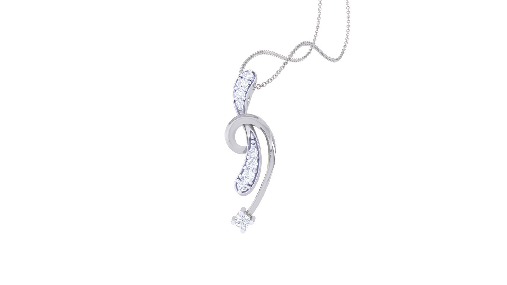 Diamond Pendant 3dm stl obj gltf glb 3mf renders details 3D print model_7