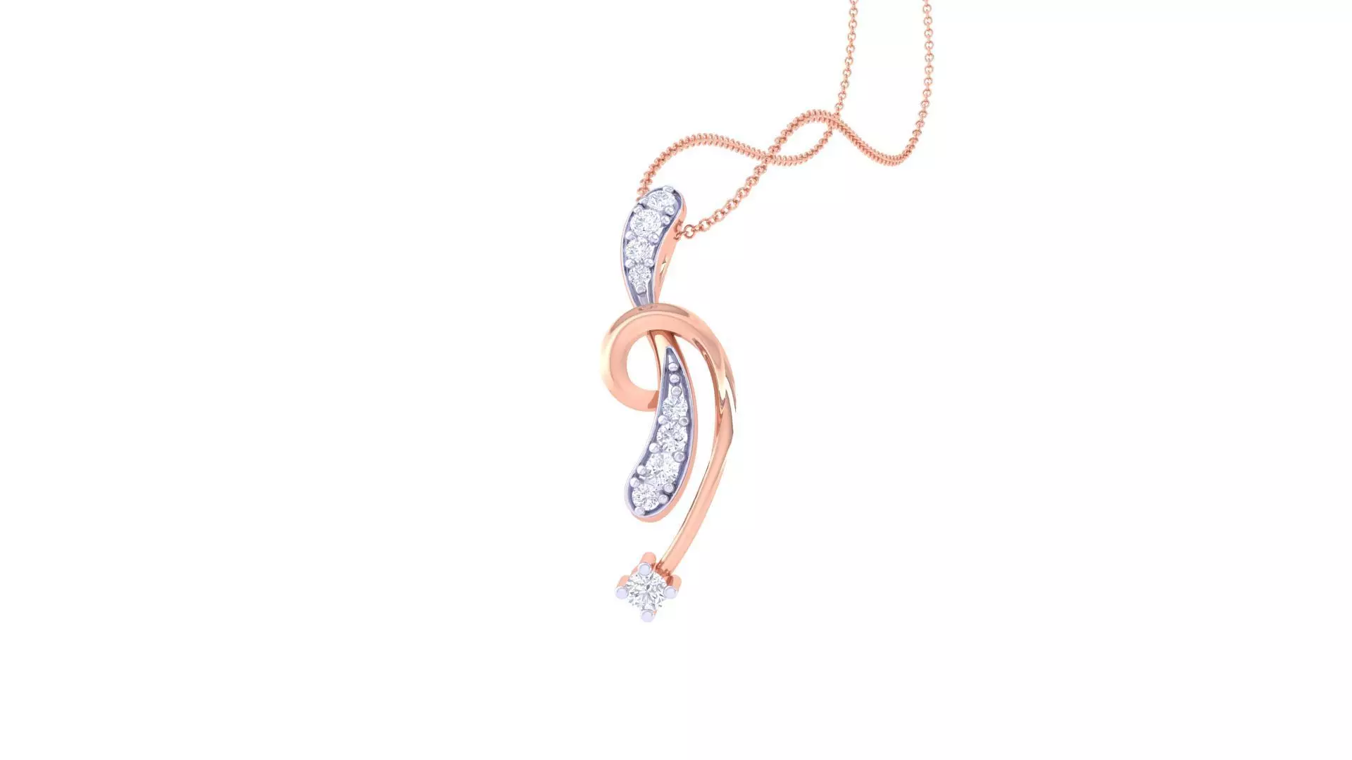 Diamond Pendant 3dm stl obj gltf glb 3mf renders details 3D print model_0