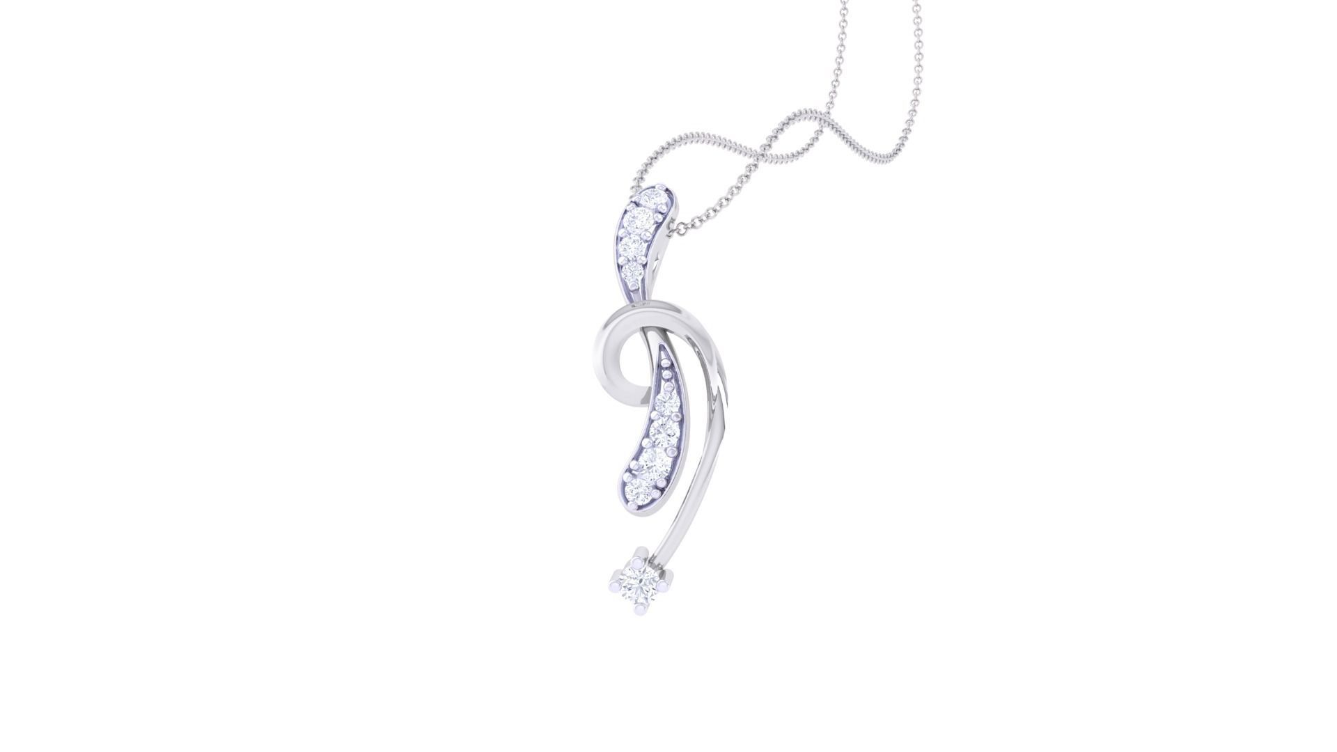 Diamond Pendant 3dm stl obj gltf glb 3mf renders details 3D print model_1