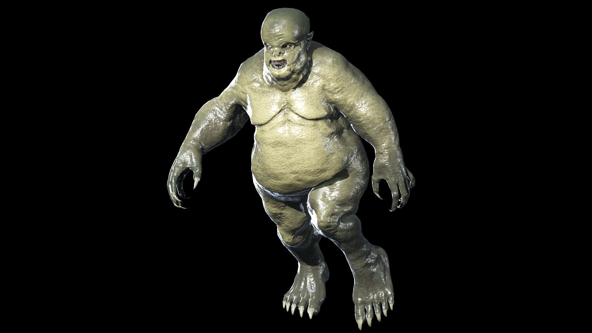 Fat Demon 4  Low-poly 3D model_6