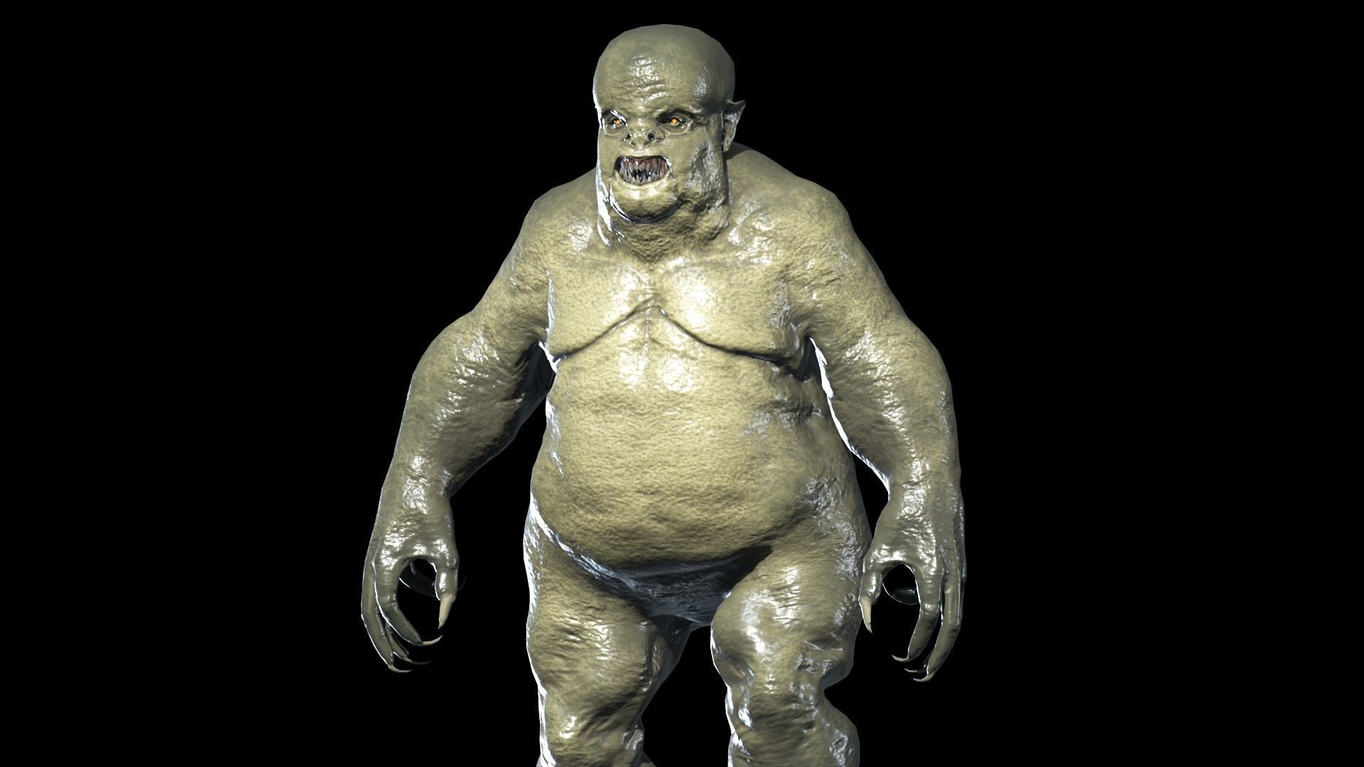 Fat Demon 4  Low-poly 3D model_10