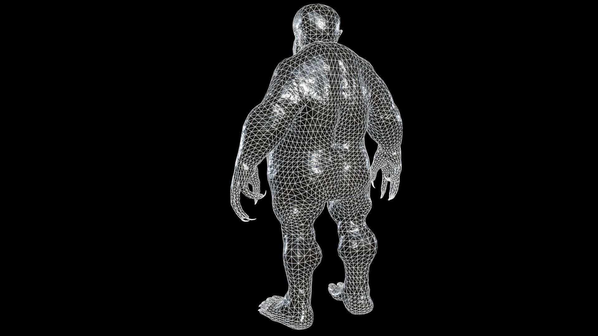 Fat Demon 4  Low-poly 3D model_14