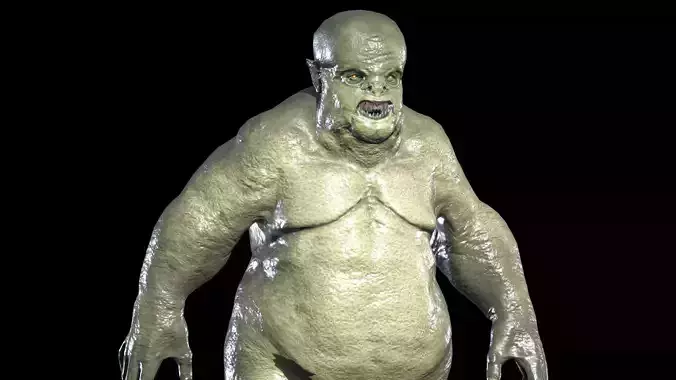Fat Demon 4  Low-poly 3D model