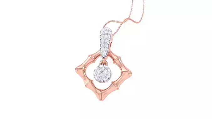 Diamond Pendant 3dm stl obj gltf glb 3mf renders details