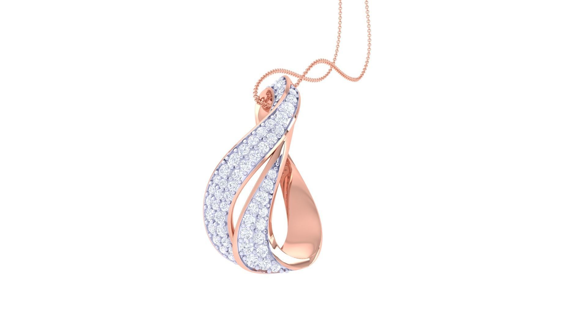 Diamond Pendant 3dm stl obj gltf glb 3mf renders details 3D print model_3