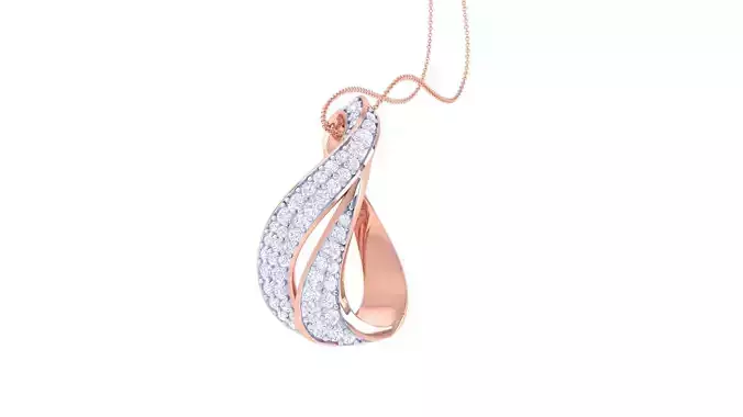 Diamond Pendant 3dm stl obj gltf glb 3mf renders details
