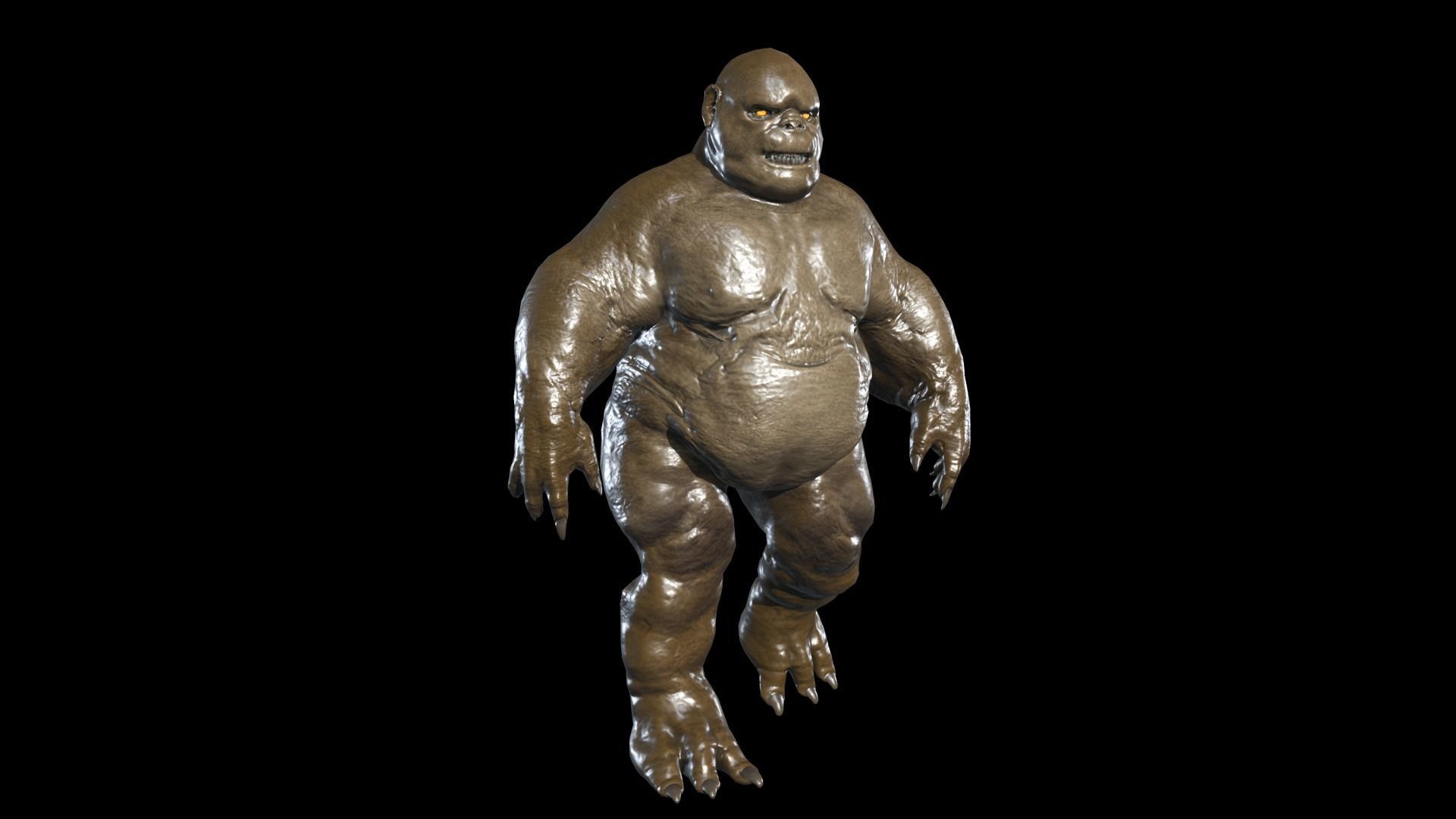 Fat Demon 2 Low-poly 3D model_6