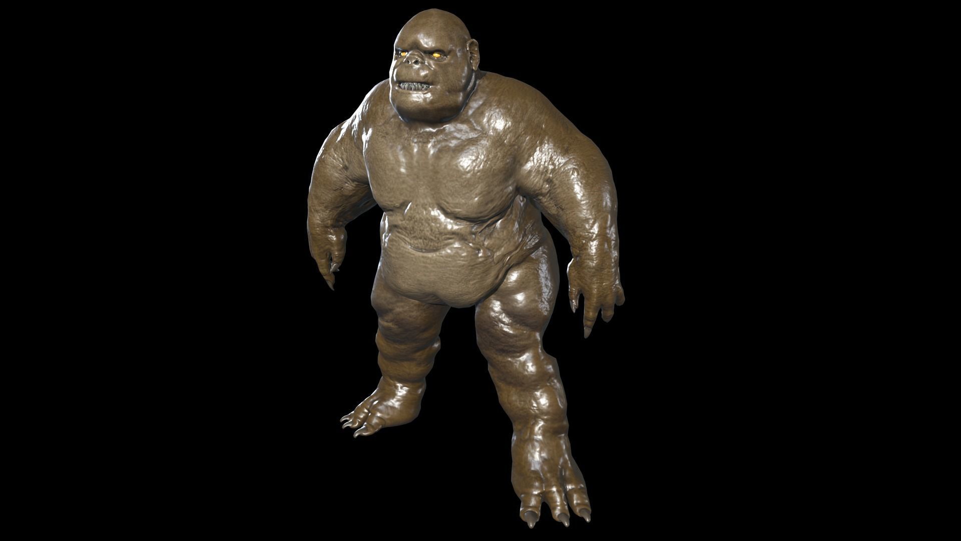 Fat Demon 2 Low-poly 3D model_10
