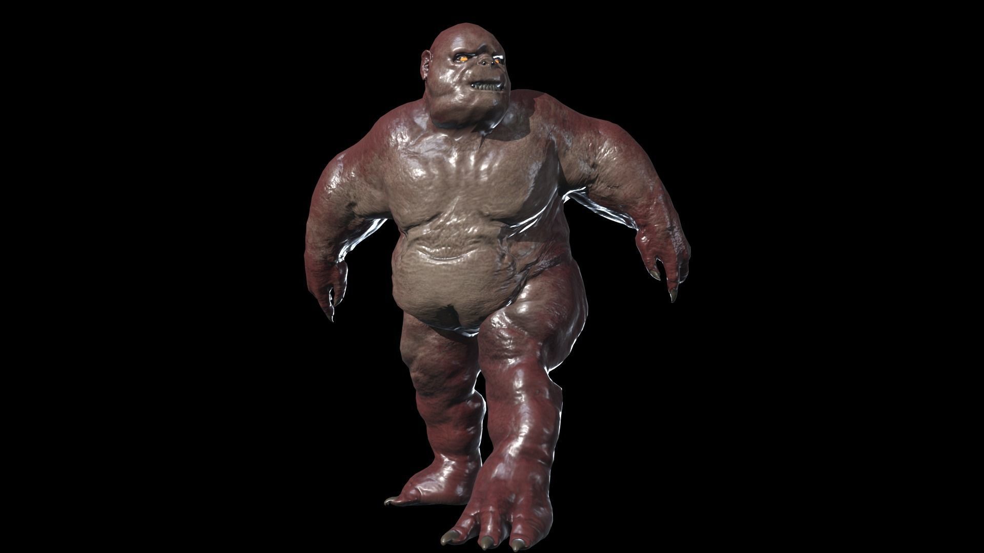Fat Demon 2 Low-poly 3D model_7