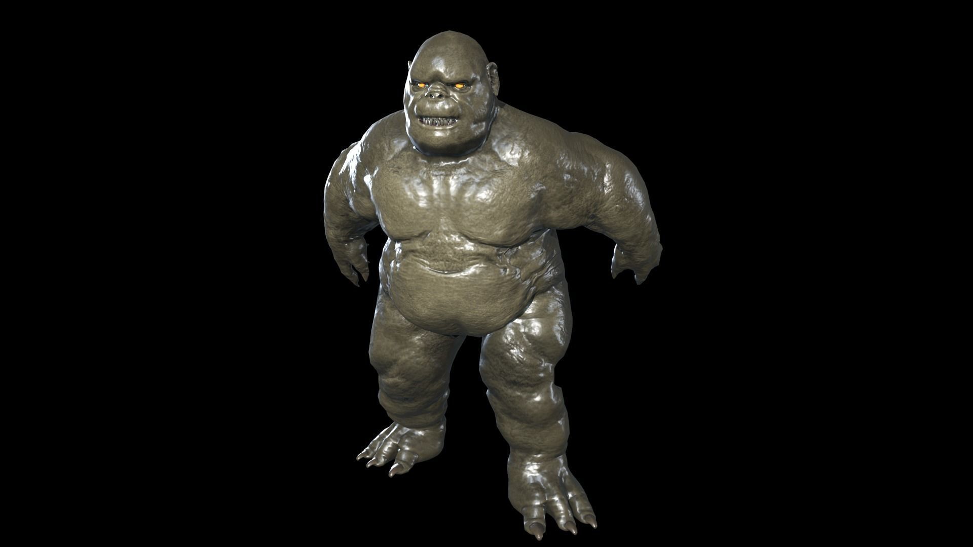 Fat Demon 2 Low-poly 3D model_5